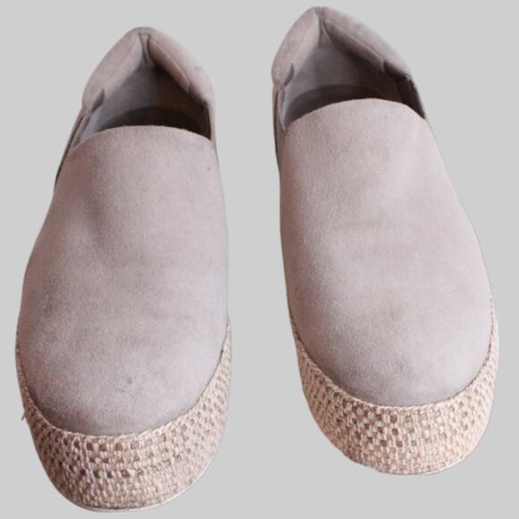 VINCE. Wilden Suede Platform Sneaker in Light Gray Women's Size 9.5 - Picture 7 of 8